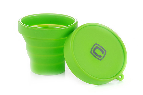 Чашка складная с крышкой зеленаяя 150мл СИЛА Киев - изображение 1
