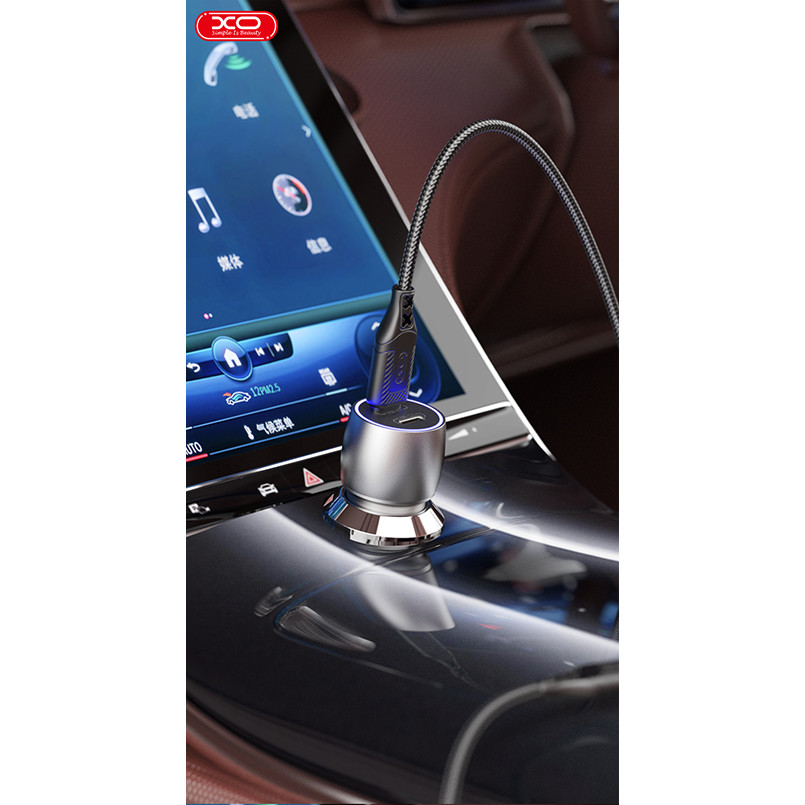Автомобільний зарядний пристрій XO CC51 PD40W Metal Intelligent Dual + Lightning кабель Львів - фото 10