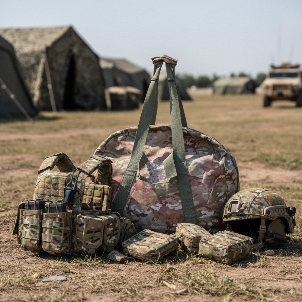 Сумка для переноса бронежилета плитоноски и обмундирования Мультикам Одесса - изображение 3