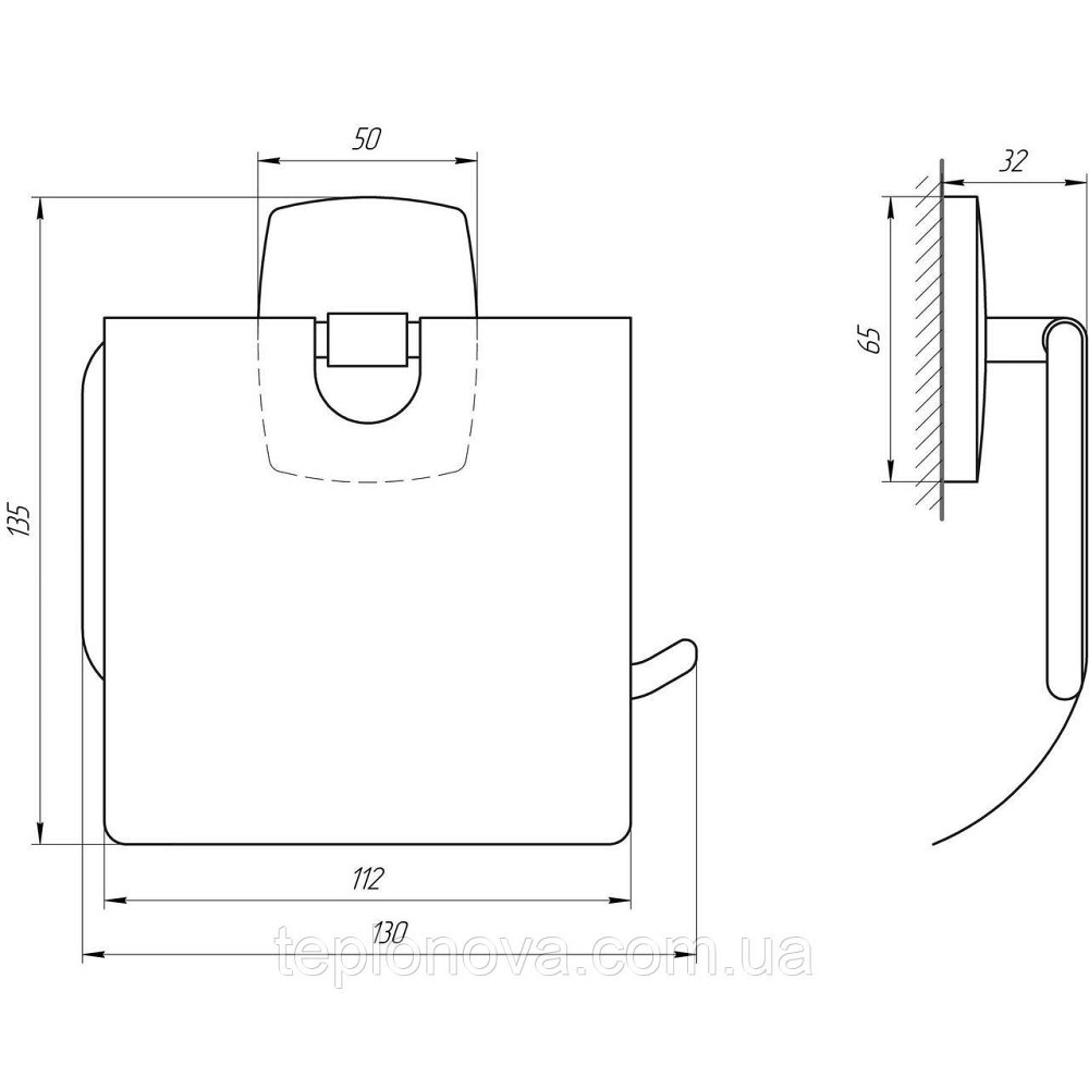Тримач туалетного паперу Perfect Sanitary Appliances RM 1601 Чернівці - фото 6