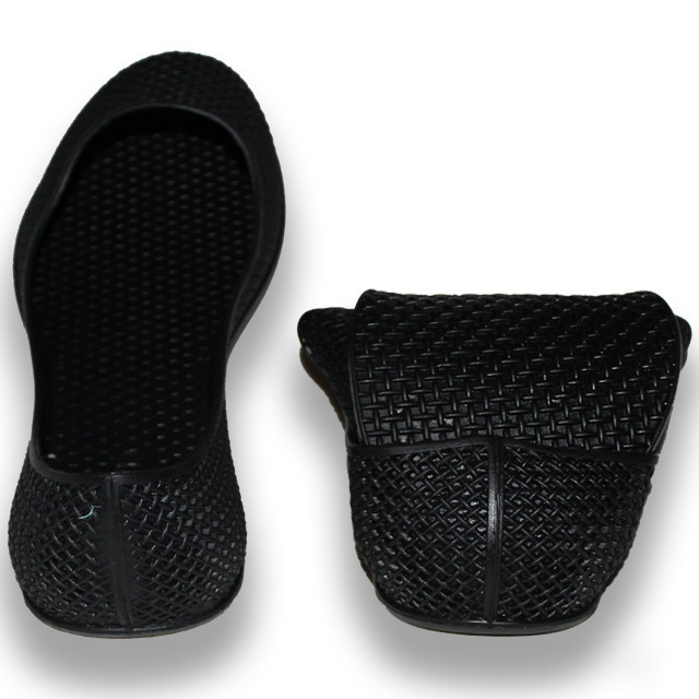Гумові чорні чорні жіночі балетки для пляжних прогулянок ЄВА-тапочки літні щоденні Одеса - фото 15