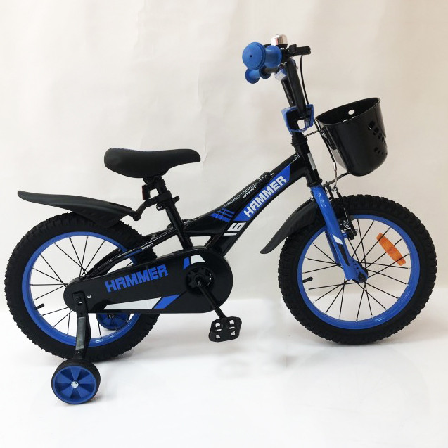 Дитячий велосипед з додатковими колесами Велосипед дитячий двоколісний з коліщатками Hammer BI-99 Львів - фото 2