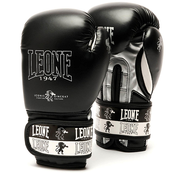 Дитячі боксерські перчатки Leone Iconic Black 6 ун. Кам'янське - фото 1