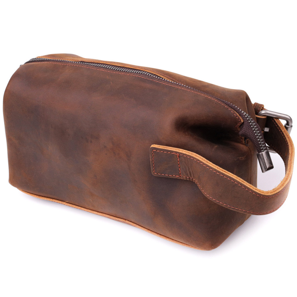 Мужская барсетка в винтажном стиле из натуральной кожи Vintage sale_15109 Коричневый Киев - изображение 2