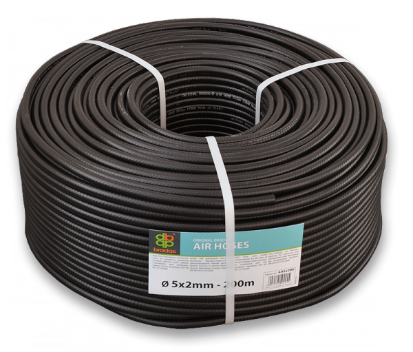 Шланг технический, BRADAS, BLACK 5 х 2мм, 20bar, AH05*2BK Киев - изображение 1