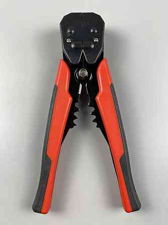 Професійні кліщі для зняття ізоляції, обрізки дротів та обтиску клем 205 мм Мукачево