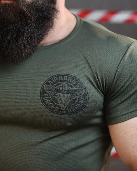 Тактическая потоотводящая футболка SABUR АЙР БОРН ОЛИВА  ВН1013 Одесса - изображение 6