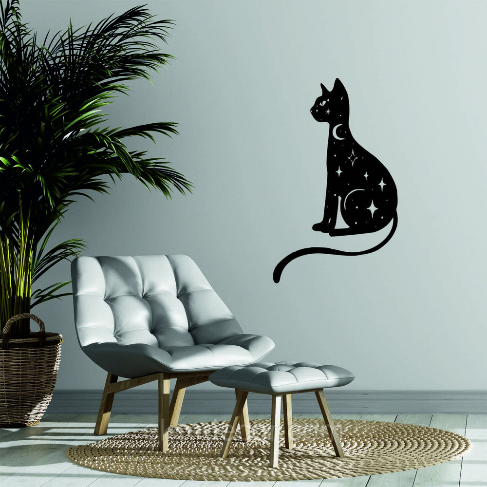 Декоративне настінне 3D Панно «Кіт» Декор на стіну з об'ємом Київ - фото 3