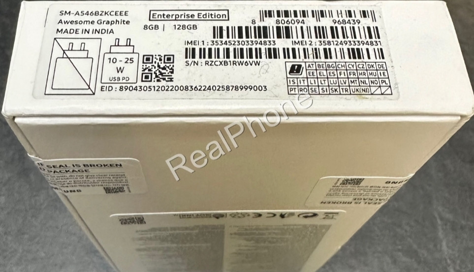 Смартфон Samsung Galaxy A54 5G 8/128GB Awesome Graphite (SM-A546BZKC) Киев - изображение 1