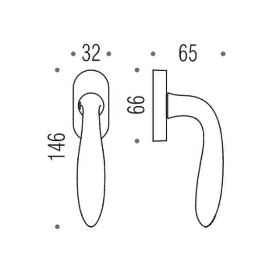 Colombo Ручка оконная Mach CD82DK/SM ант латунь Киев