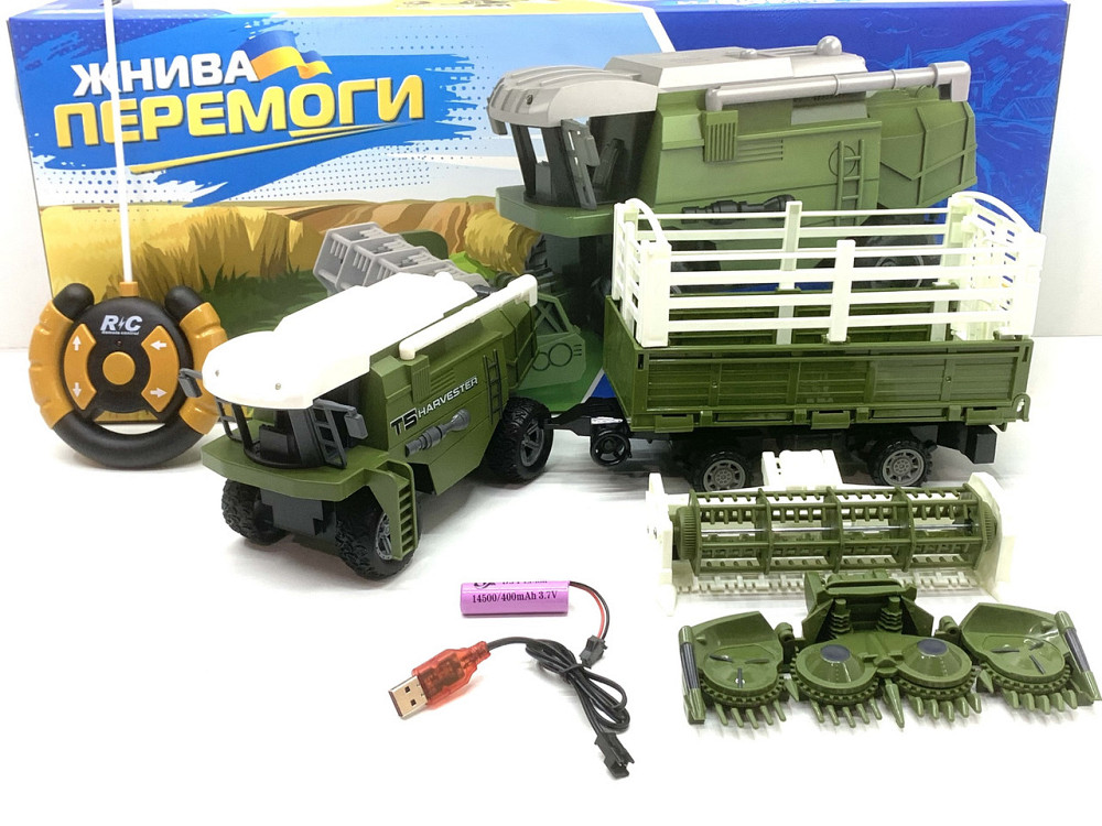 Комбайн на радіокеруванні LIMO TOY 21 см Зелений (M 4951) Чернігів - фото 1