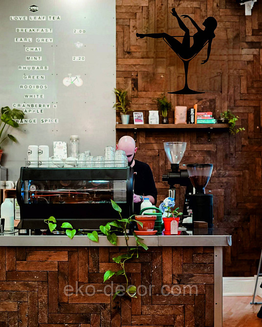 Декоративное настенное Панно «Девушка в бокале», Декор на стену 70*65 см, Черный Киев - изображение 8