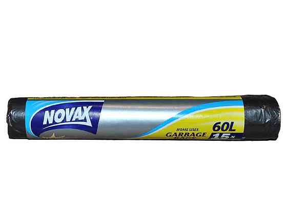 Пакети для сміття 60л/15шт 0342 ТМ NOVAX   Solmir Київ