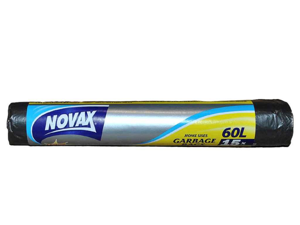 Пакети для сміття 60л/15шт 0342 ТМ NOVAX   Solmir Київ - фото 1