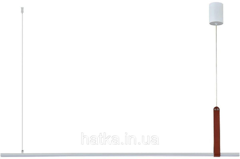 Підвісний світлодіодний світильник G 2810/1100 44W Білий+Штучна шкіра Київ - фото 4