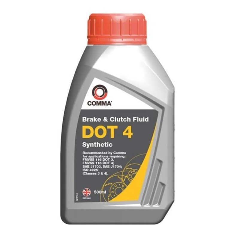 Гальмівна рідина Comma DOT 4 Brake Fluid 500мл Львів - фото 1