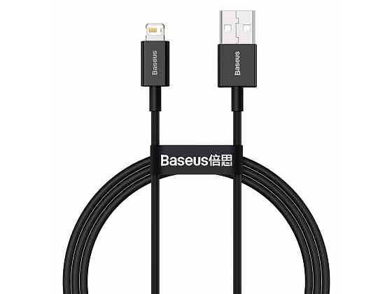 Кабель Baseus USB - iPhone, 2м, 2.4A, черный Киев