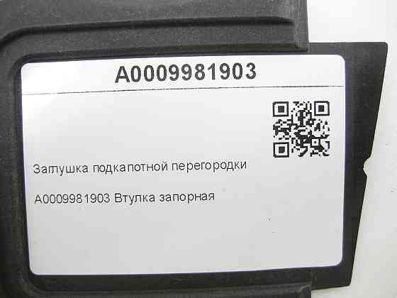 Mercedes-Benz  A0009981903 Заглушка підкапотної перегородки E-class W212 C-Class W204 E-Class Coupe C207 CLS C218 E-class S212 C-Class Estate S204 C-C Одеса