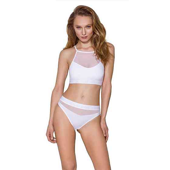 Спортивний топ з прозорою вставкою Passion PS006 TOP XL, white Sex Aura Київ