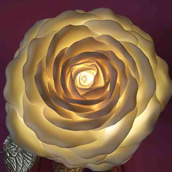 Світильник-нічник "Троянда на золоті" Дніпро