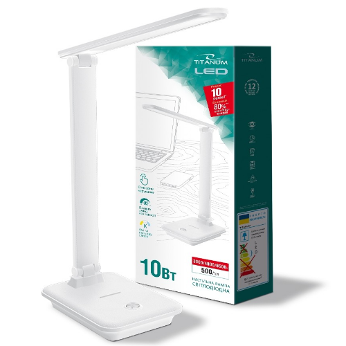 Лампа настільна LED 10W 3000-6500К 220V TLTF-009W Titanum Житомир