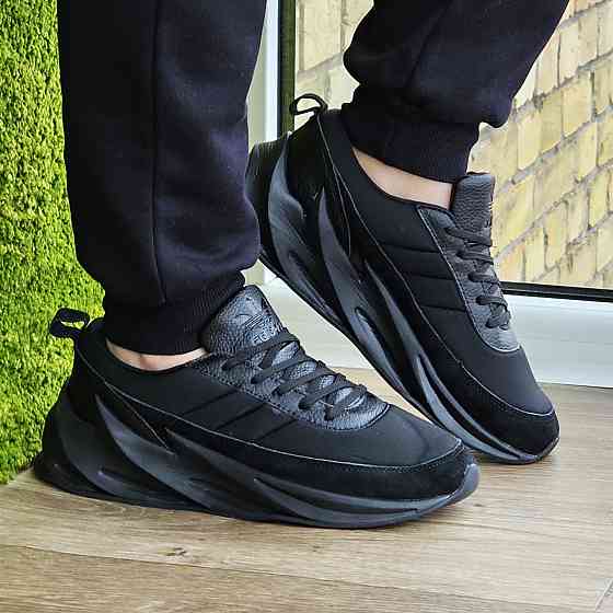 Термо Кроссовки Adidas $harks Мужские Адидас Акулы Черные Еврозима (размеры:41,42,43,44,45) Видео Обзор - 34-3 Днепр