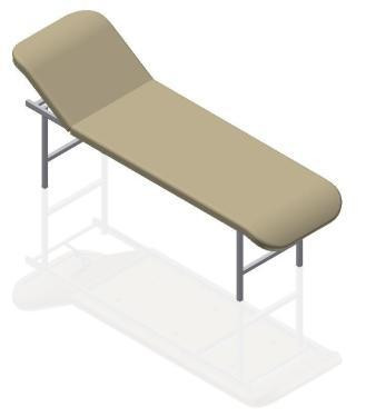 Кушетка медична оглядова АТОН "Грація Економ" міцний розбірний каркас Дніпро - фото 3