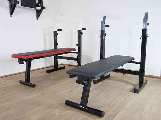 Скамья для жима горизонтальная Стойки, скамьи для жима и приседаний складная Киев