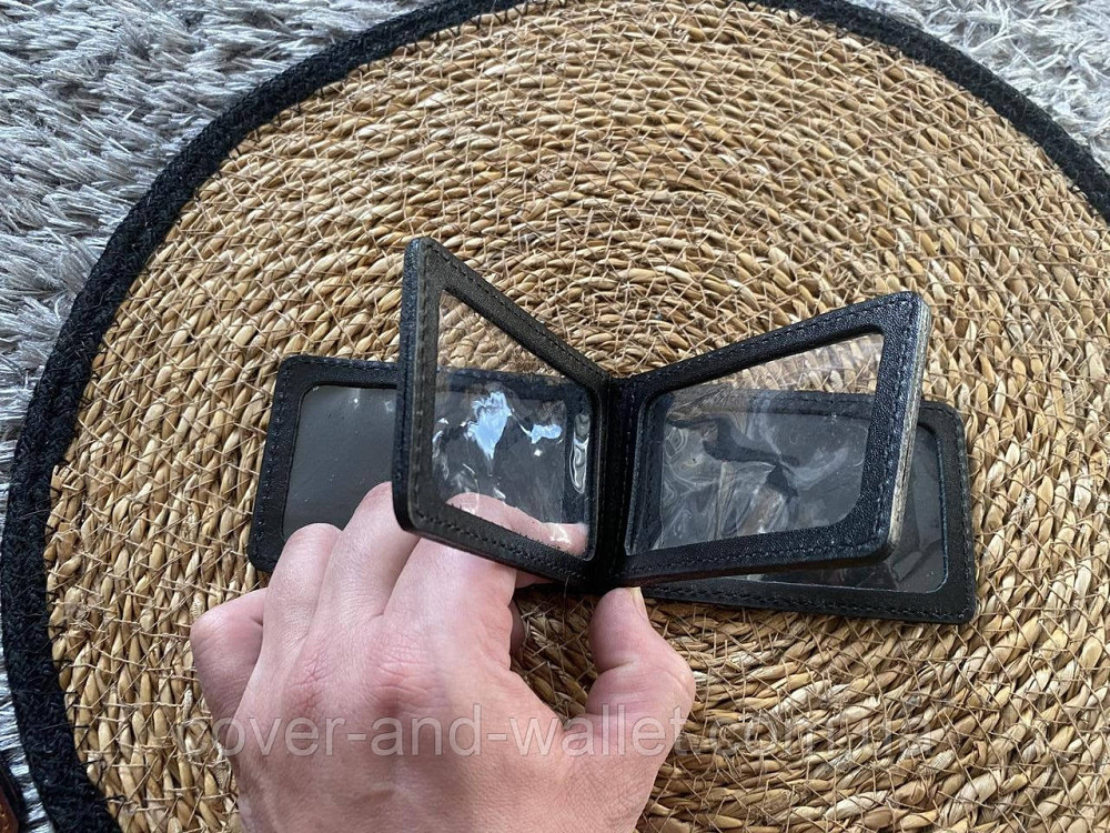 Шкіряна обкладинка Державна податкова служба України на чотири відділення Київ - фото 3