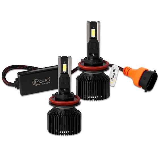 Автолампа Solar LED H8-H11-H16 12/24V 130W 11000Lm 6500K CSP3570 2шт Львів
