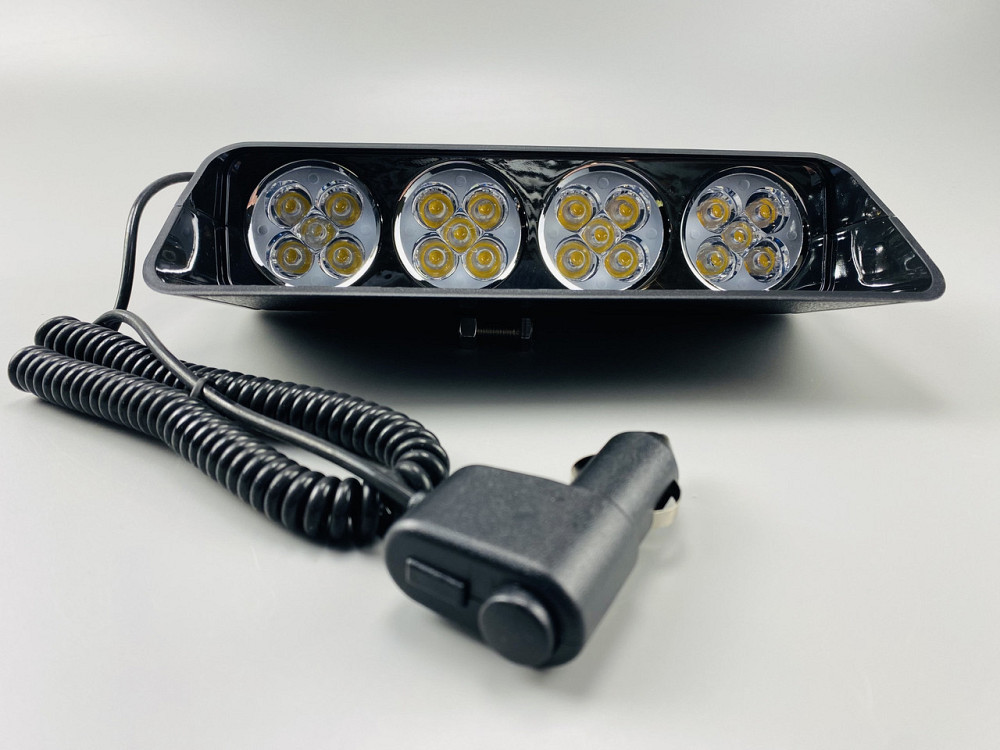 Маячок проблисковий S20 стробоскоп 9-80V 4led діодів мигалка мигалка помаранчевий спалах під скло Мукачево - фото 4