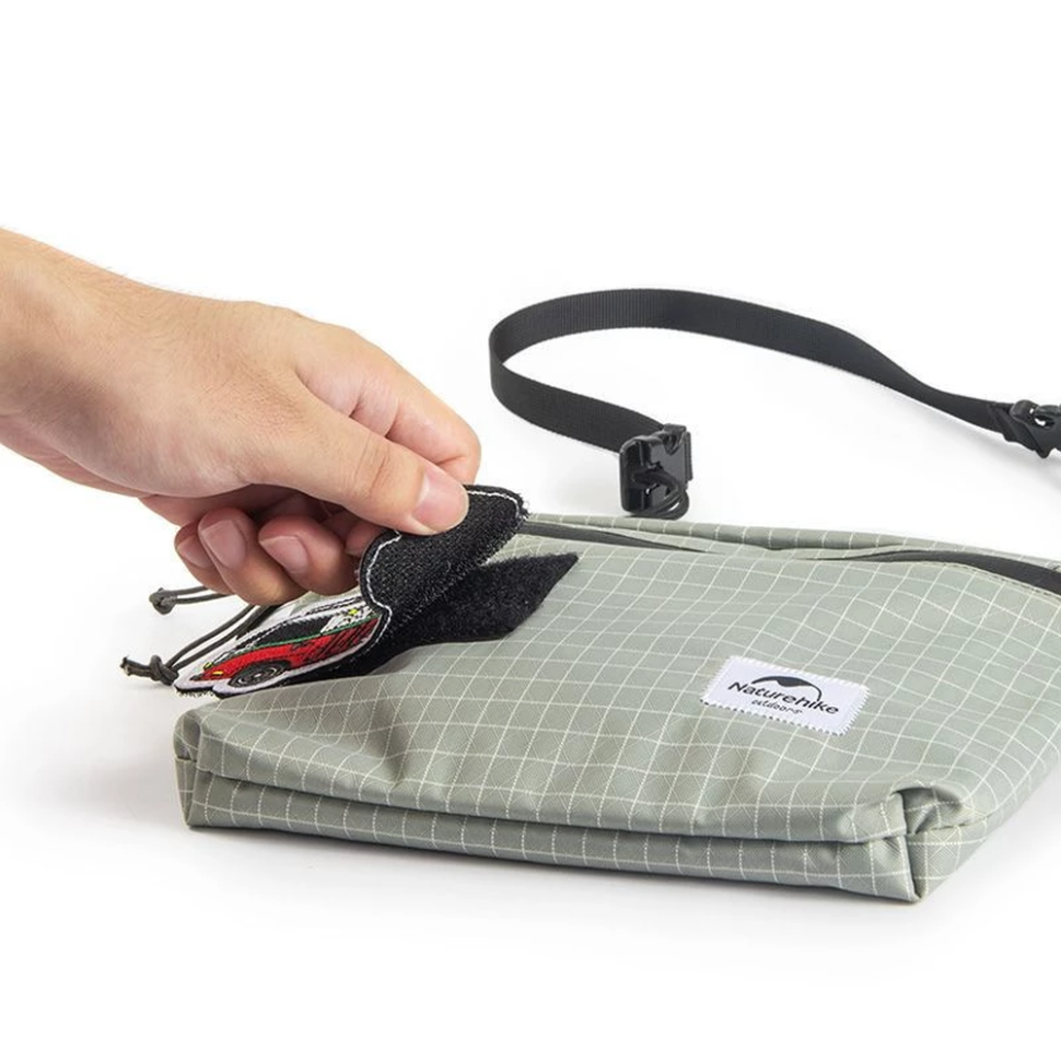 Сумка мала Naturehike NH20BB204, 3л, графіт в клітинку Київ - фото 1