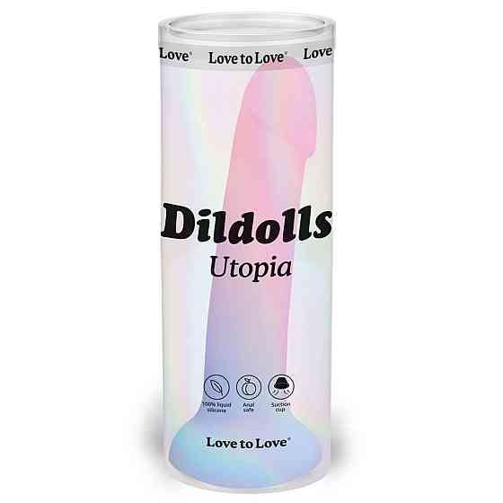 Дилдо з кольоровим градієнтом Love To Love DILDOLLS - UTOPIA XL ультрам'який Sex Aura Київ