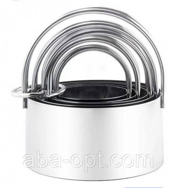 Набір вирубок з нержавіючої сталі Коло (5 шт) Одеса - фото 1