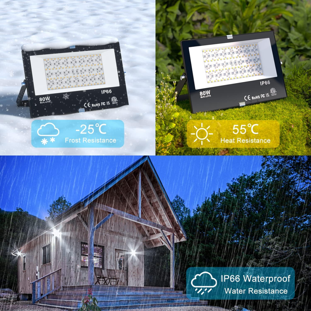 Прожектор Taptoron BLFL-LFFA RGBW 80 Вт 8000 лм, Bluetooth BRmesh, IP66, 23 режими, холодне біле 5700K Київ - фото 7