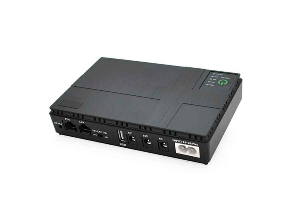 Джерело безперебійного живлення для роутера UPS-18W DC1018P 10400MAh Чорний ТМ UPS Київ - фото 1