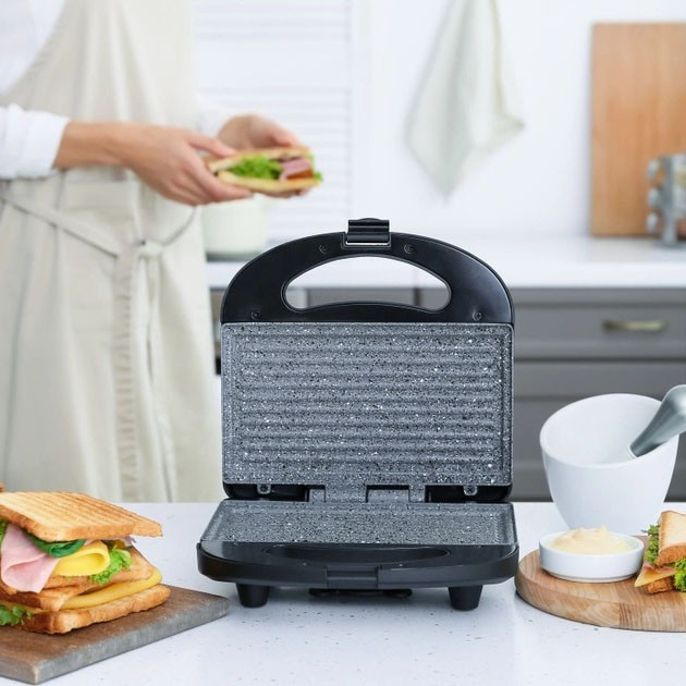 Гриль контактний подвійний гладкий, Електрогриль для стейків притискний гриль Притискний електро GL-93 Львів - фото 8