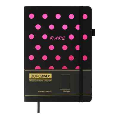 Книга записна Buromax RELAX А5 96 аркушів, чистий (чорн. бум.) рожевий (BM.295422-10) Вінниця