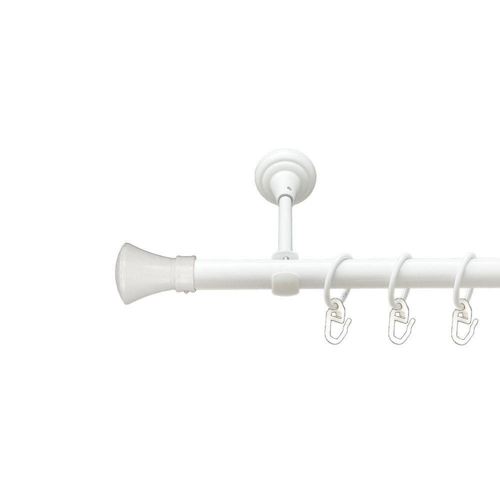 Карниз Orvit Люксор металевий однорядний відкритий гладка труба кільце металеве Арктіс 19 мм 200 см (00-00021190) Львів - фото 1