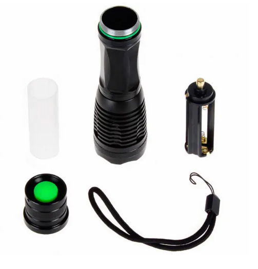 Ліхтар Bailong BL-1837-T6, світлодіод Cree XM-L T6, 5 режимів, дальність до 800 м, алюмінієвий корпус  3866 Одеса - фото 4