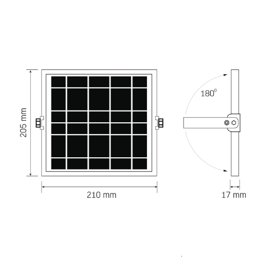 LED Прожектор 5000К 1400Lm автономний VL-FSO4-205-S Videx Житомир - изображение 6