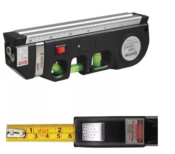 Лазерный уровень со встроенной рулеткой FIXIT Laser Level Pro 3 4в1 рулетка линейка Коломия - фото 2