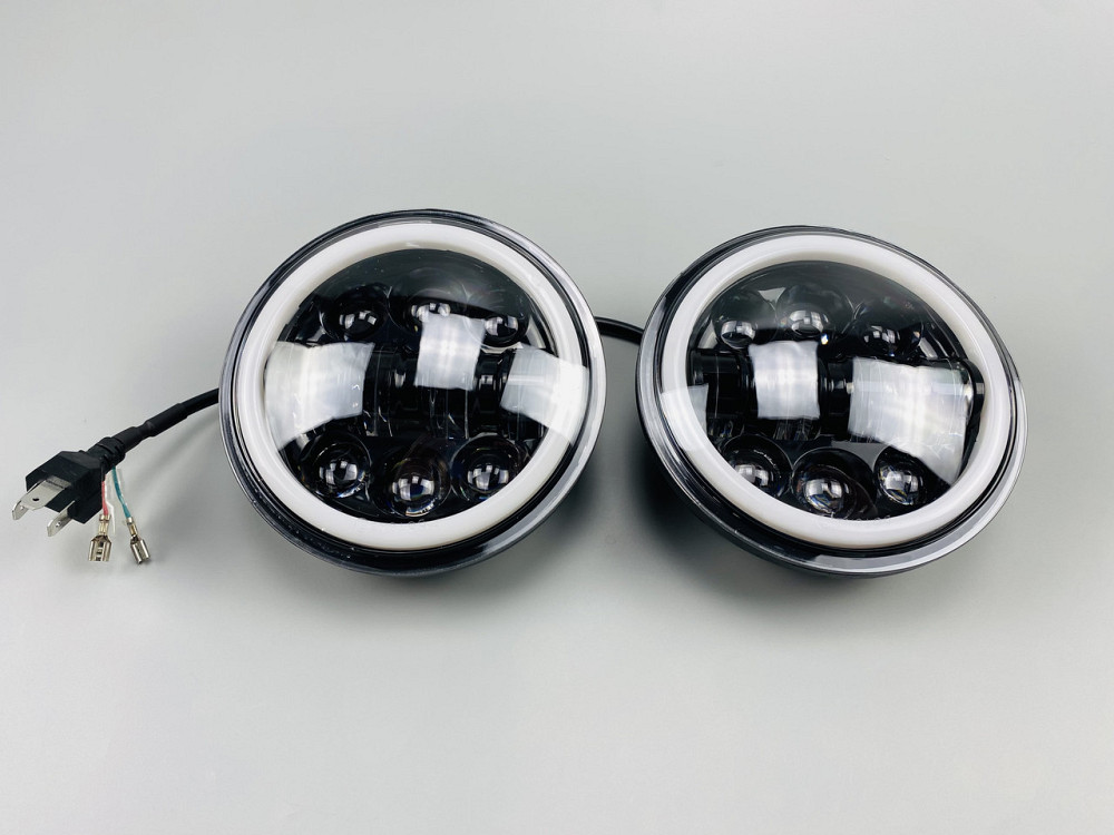 Фара головного світла LED 40W ближній+далекий+ходові вогні кільце 5.75 дюйми авто+мотоцикли Мукачево - фото 1