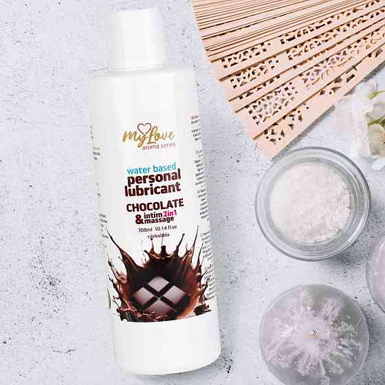 2в1 лубрикант та масажний гель - MyLove Aroma Series Intim&Massage Chocolate, 300 мл Sex Aura Київ