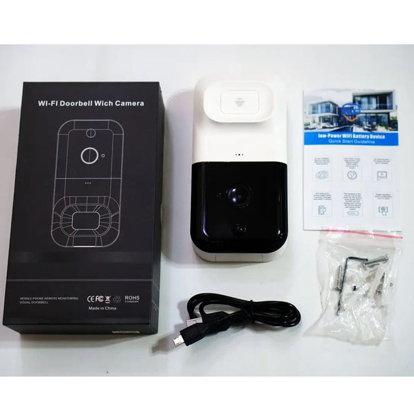 Камера видеонаблюдения с удаленным доступом и микрофоном SMART DOORBELL X5 wifi, Камера уличная вайфай SB-81 Львов - изображение 1