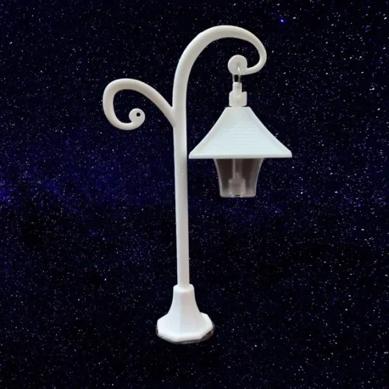 Декоративний ліхтар з LED підсвіткою для флорарімум міні-саду вазону моссаріуму мікроландшафту Вигнутий білій Одеса