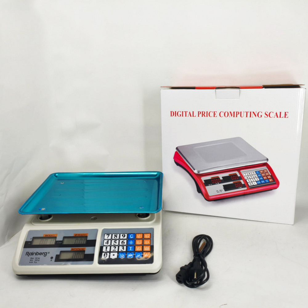 Весы для приемки товара Rainberg RB-311 55кг, Кухонные весы для взвешивания продуктов TX-59 Львов - изображение 7