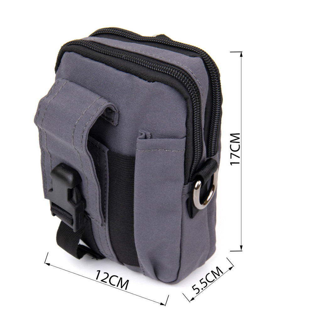 Сумка на пояс нейлон Vintage 20646 Серая Киев - изображение 8