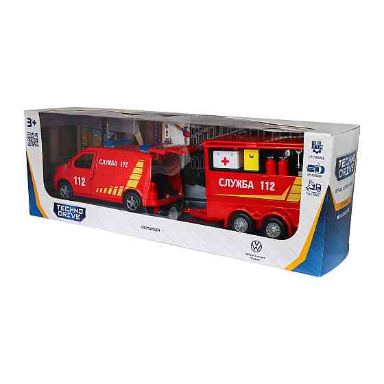 Ігровий набір - Volkswagen Служба 112 (з причіпом) Днепр