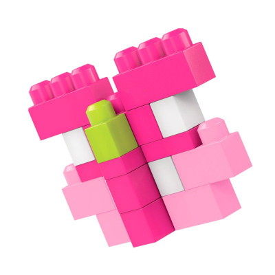 Конструктор Mega Bloks рожевий у мішку 80 деталей (DCH62) Вінниця - фото 7